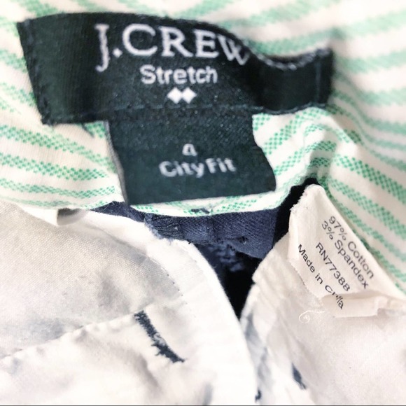 J. Crew City Fit Women’s Navy Blue Chino Shorts Women's Size 4 - Picture 5 of 6